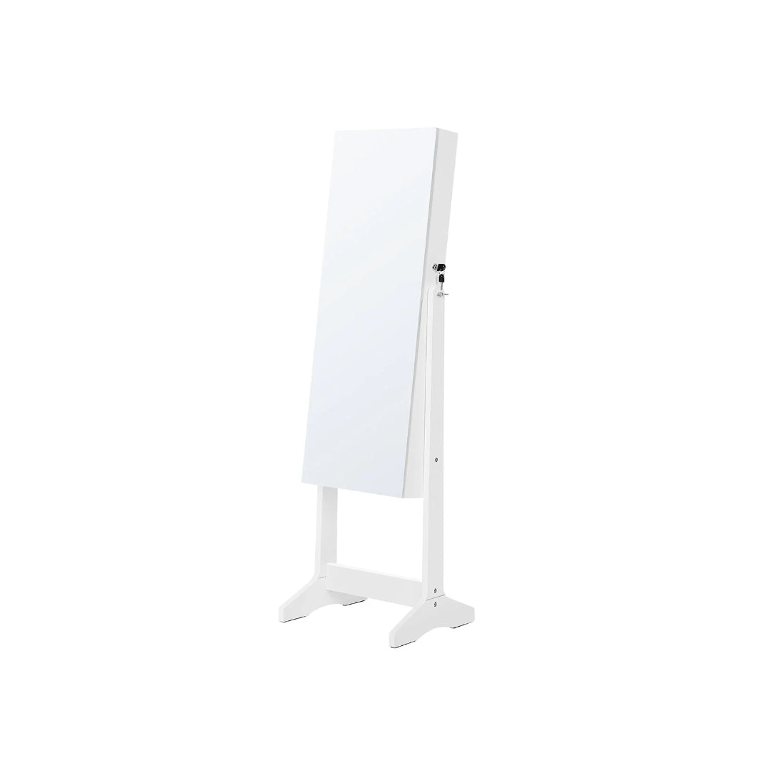 Freestanding Mirror Jewelry Cabinet Armoire With Storage