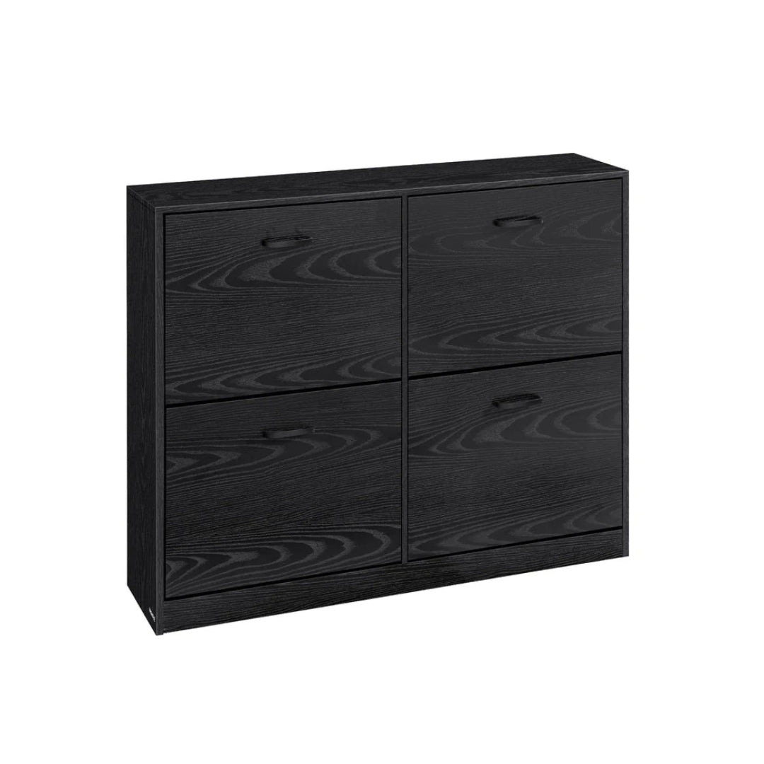 Shoe Cabinet With 4 Flip Doors, Slim Storage Organizer