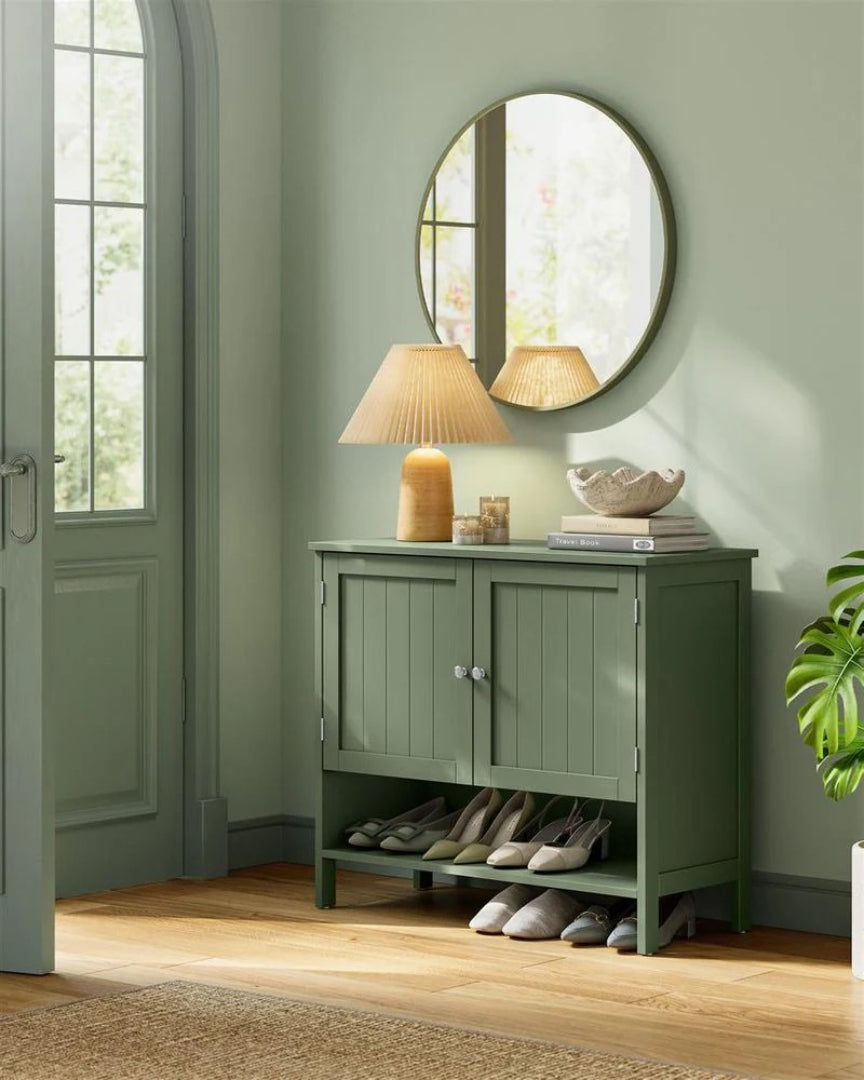 3-Tier Shoe Storage Cabinet with Adjustable Shelf, Entryway Organizer