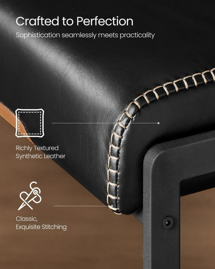 Counter Height Bar Stools Set of 2 with Back and Upholstered Seats