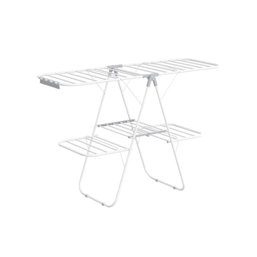 Clothes Drying Rack Foldable 2-Level With Adjustable Wings 67.3in