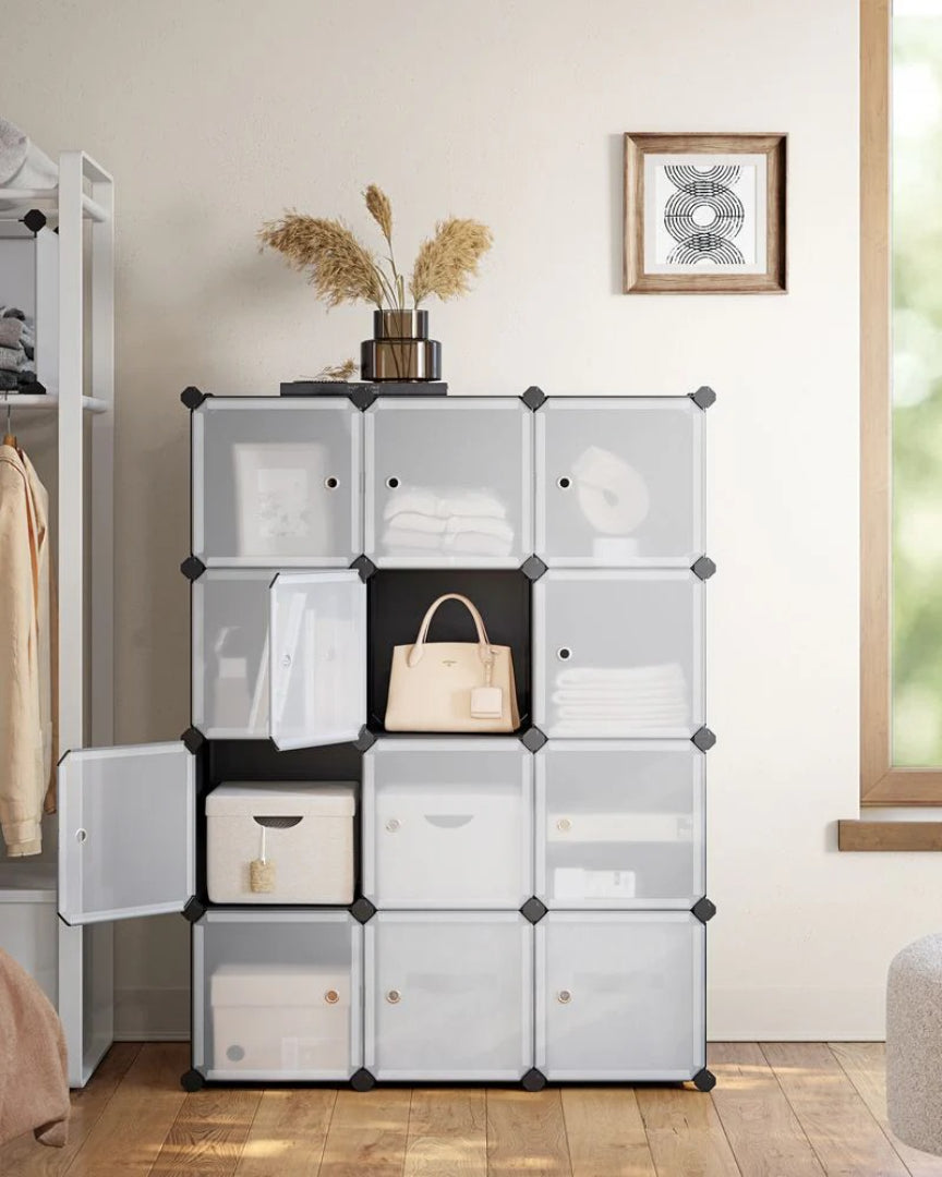 Cube Storage Cabinet With Doors 9 To 16 Plastic Cubes