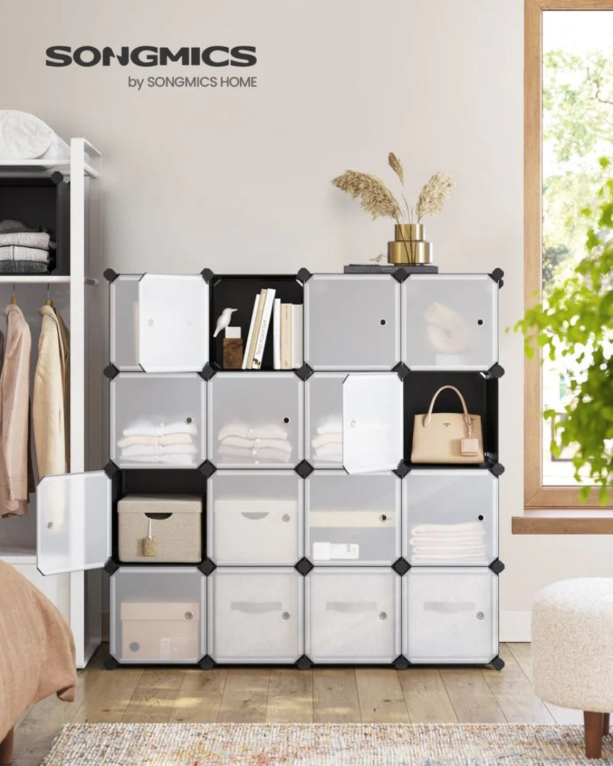 Cube Storage Cabinet With Doors 9 To 16 Plastic Cubes