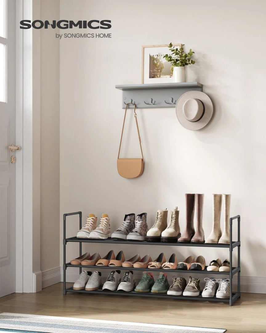 2/3/4/10 Tier Metal Shoe Rack, 36.2/46.1/17.7 Inch Organizer
