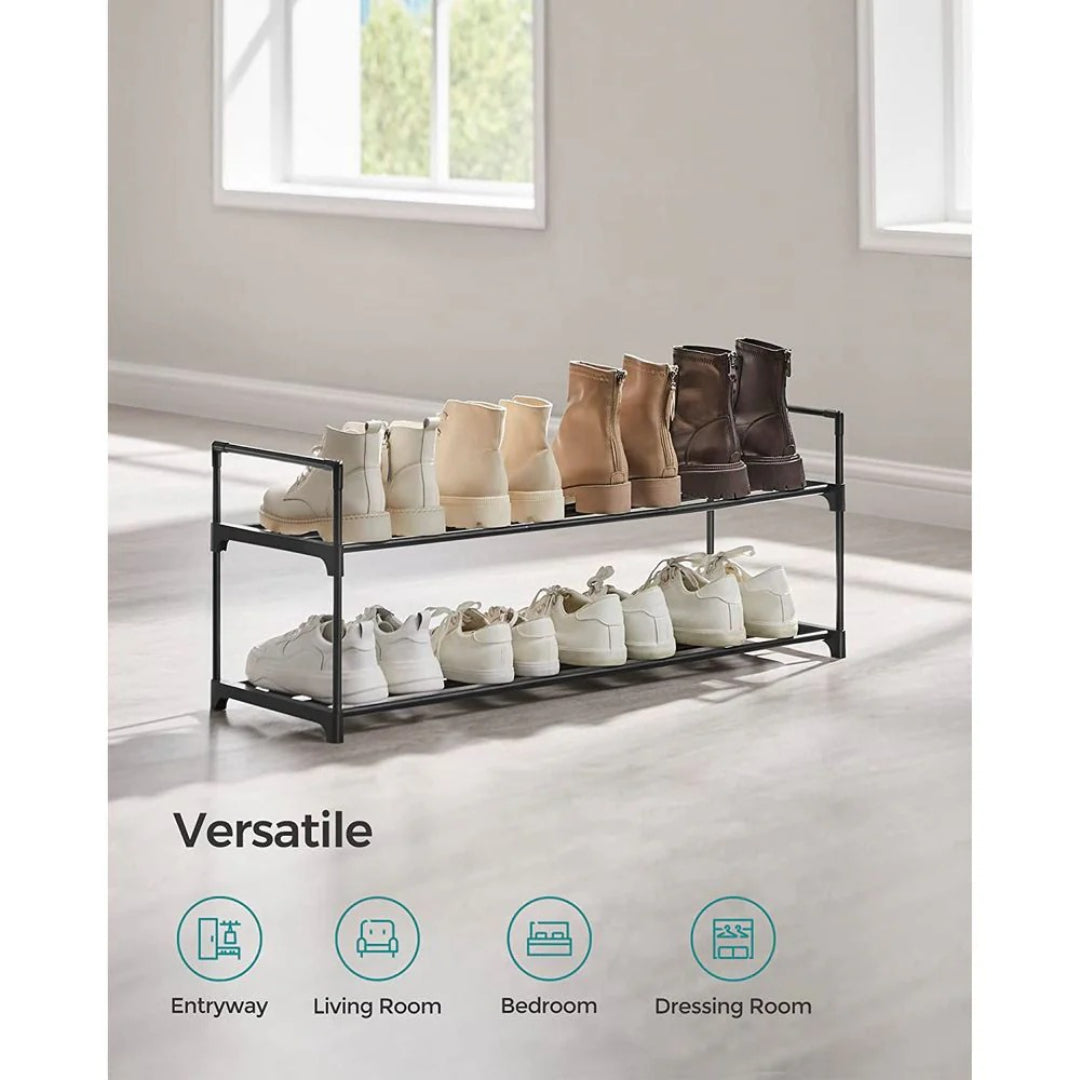2/3/4/10 Tier Metal Shoe Rack, 36.2/46.1/17.7 Inch Organizer