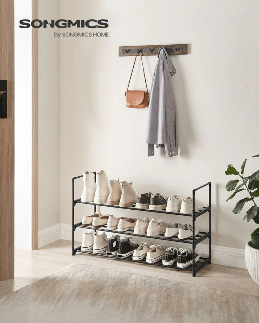 2/3/4/10 Tier Metal Shoe Rack, 36.2/46.1/17.7 Inch Organizer