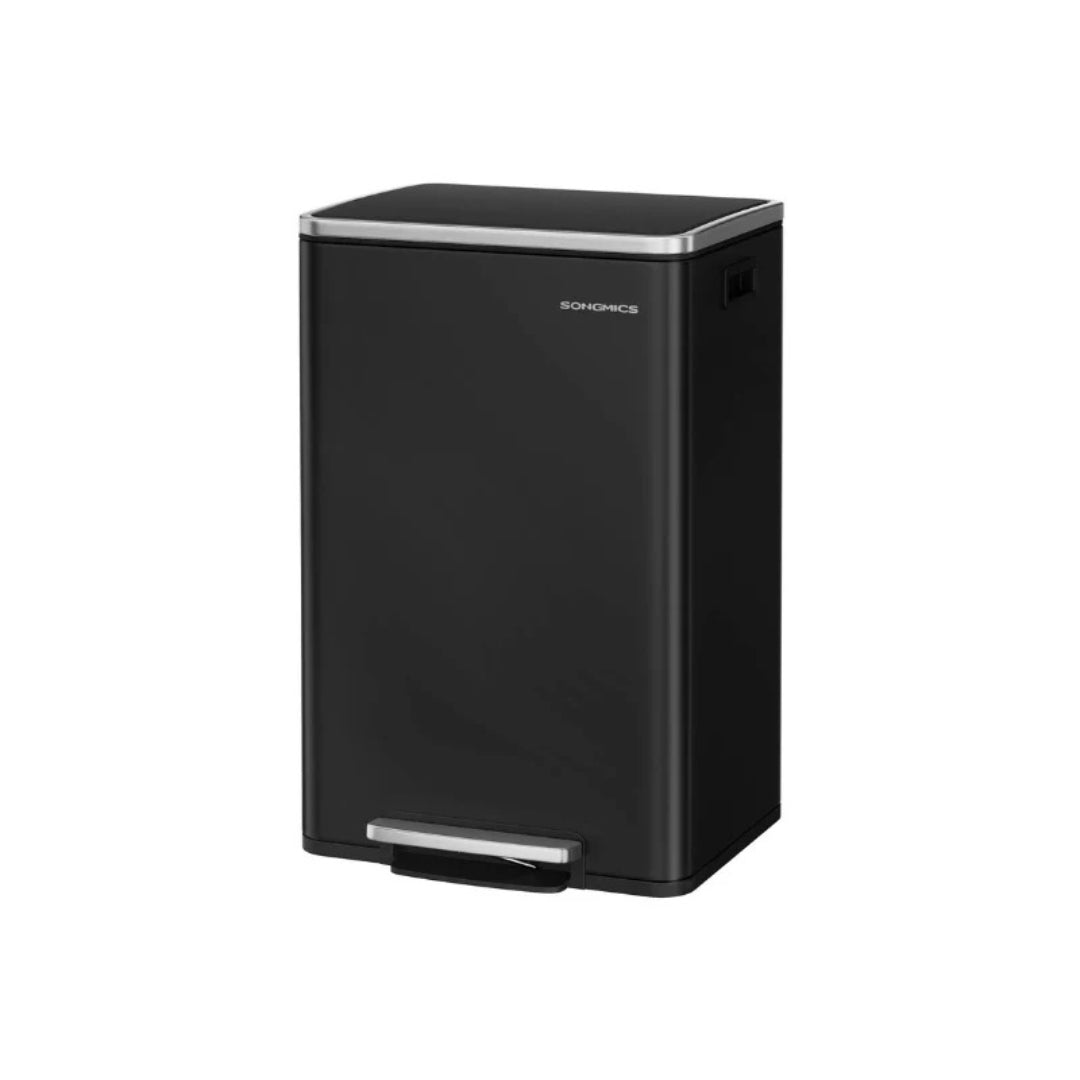 13-Gallon Stainless Steel Trash Can with Soft-Close Lid and Pedal