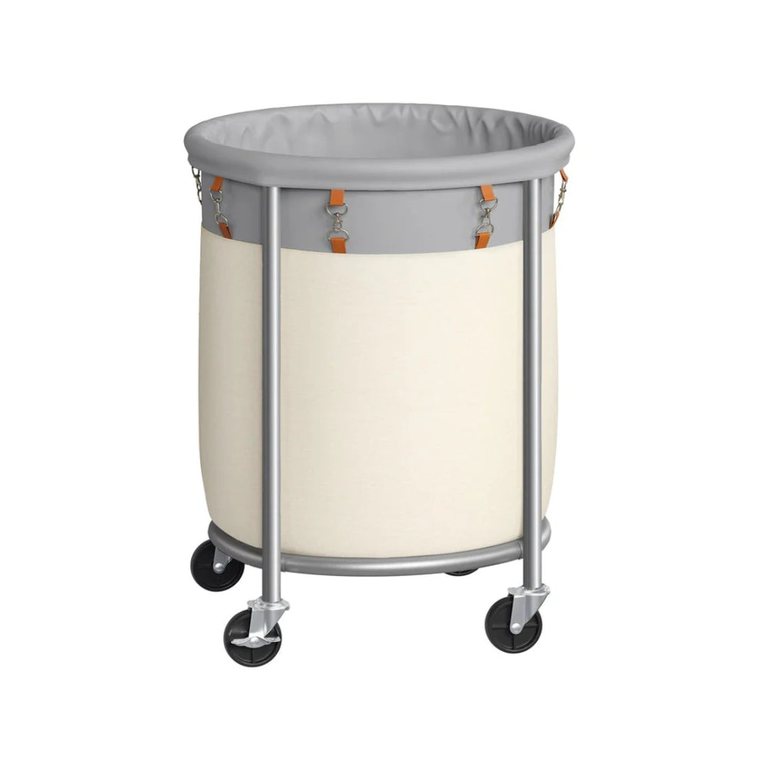 Laundry Basket With Wheels 29 Gallon Removable Bag 28in High