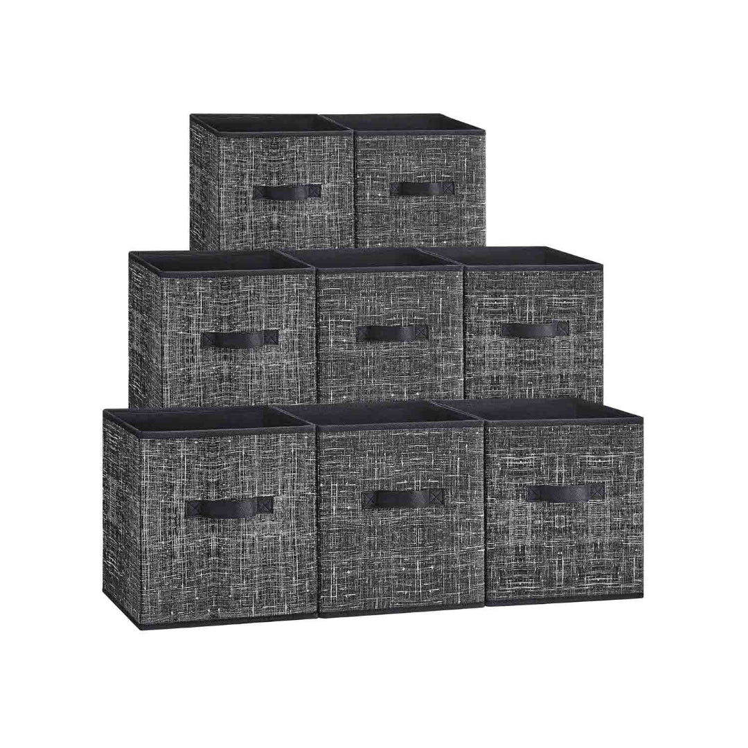 Foldable Storage Cubes Set Of 8 Fabric Bins