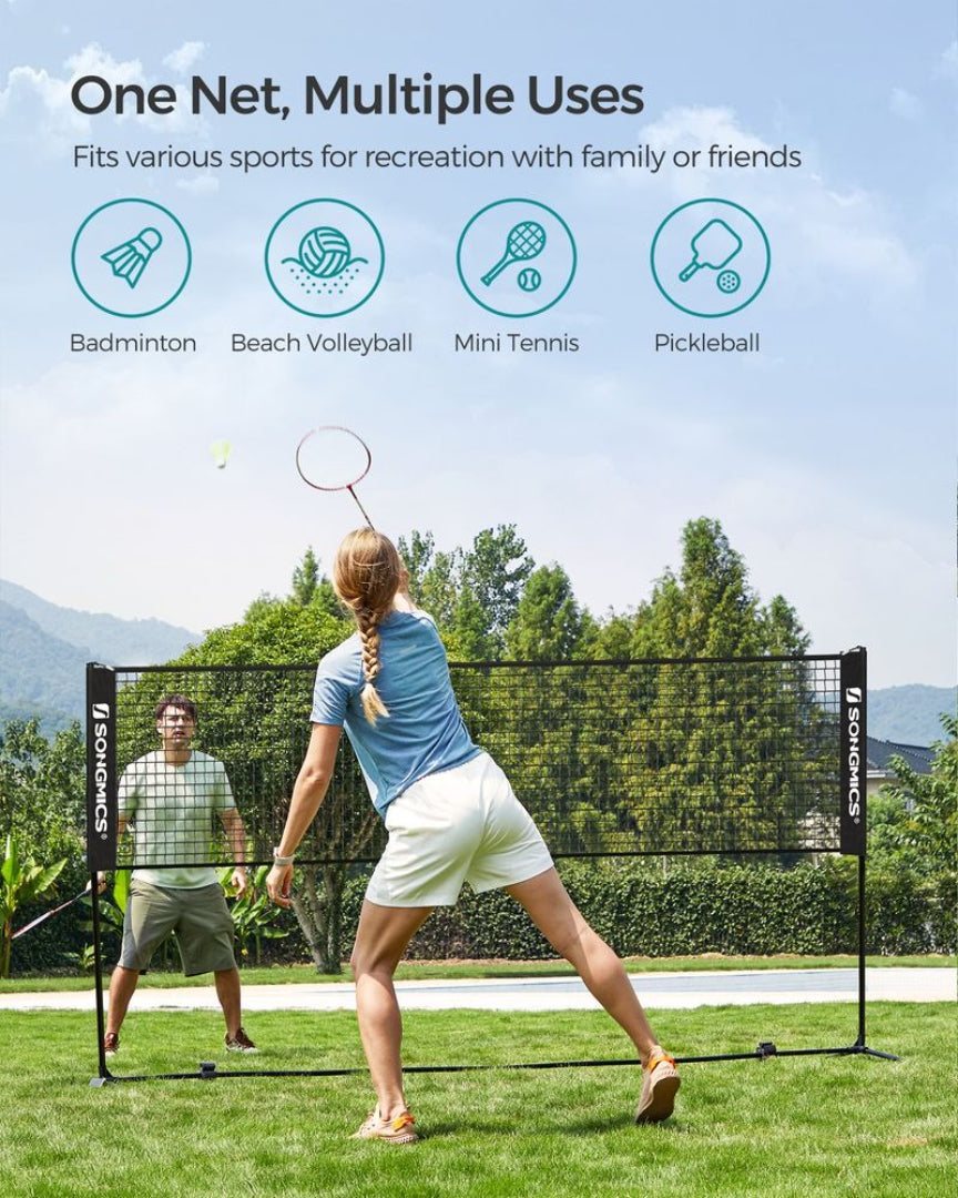 Badminton Net Portable Adjustable Height 35.4-61in Set