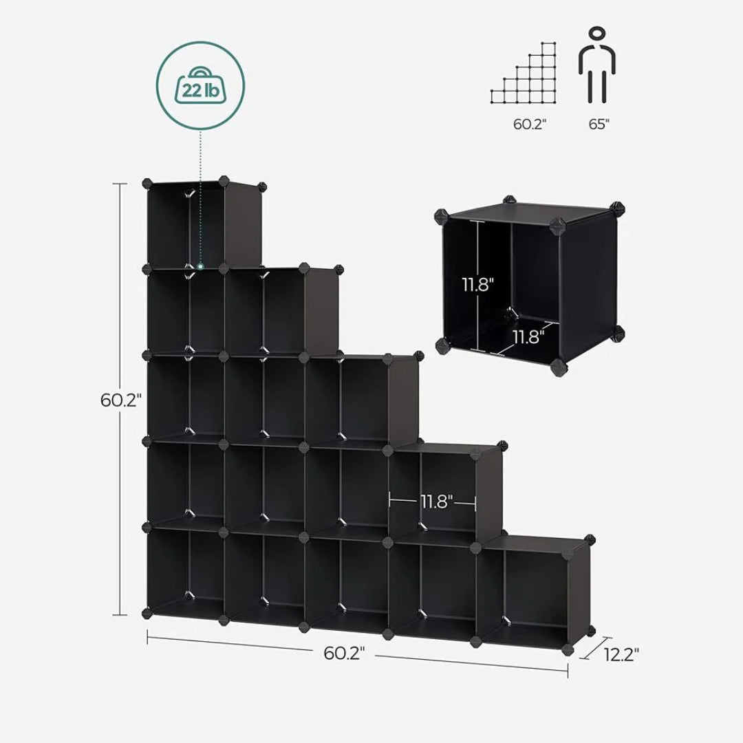 Cube Storage Organizer 12 Or 16 Modular Shelving Units