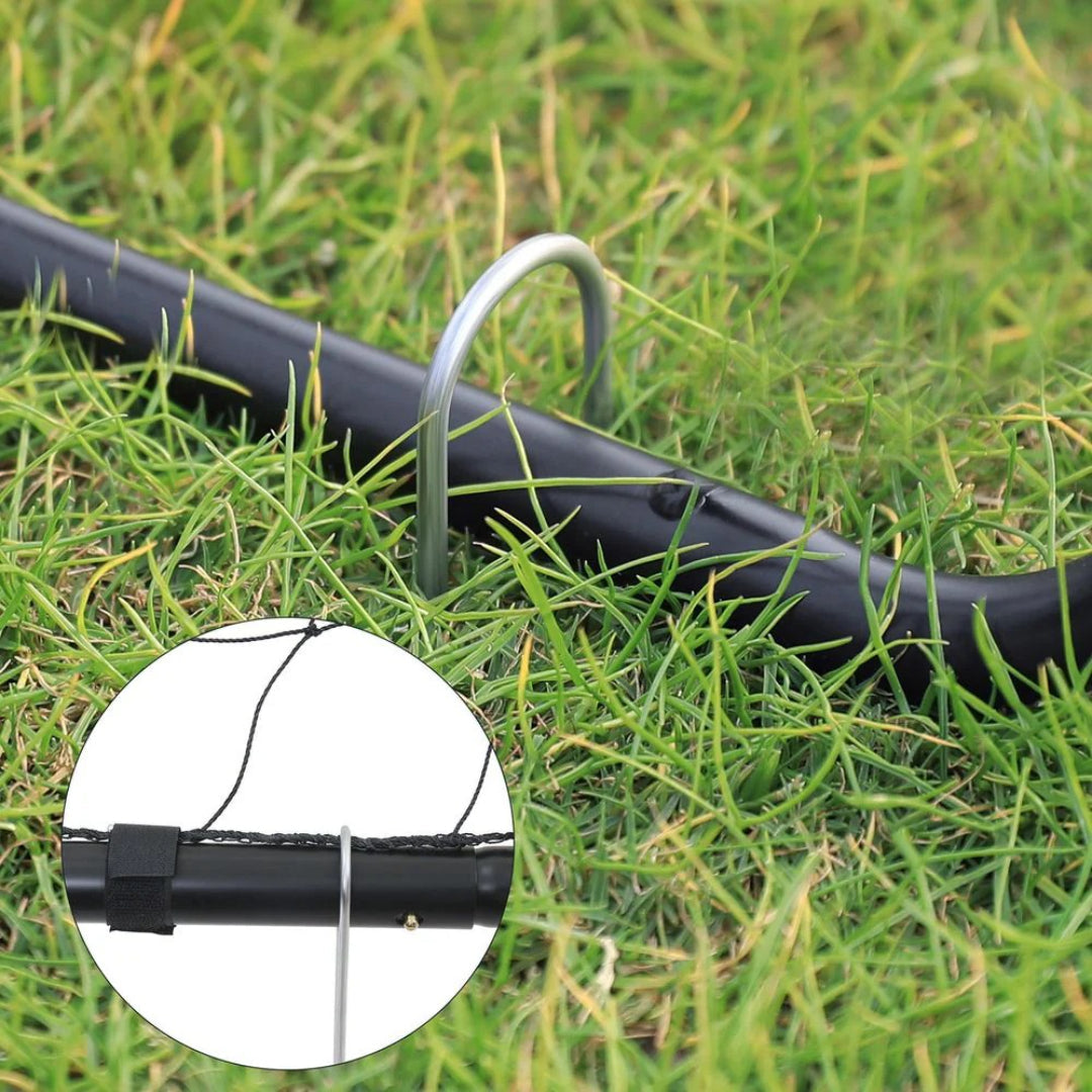 Soccer Goal 12x6ft Kids Backyard Training Net With Stakes